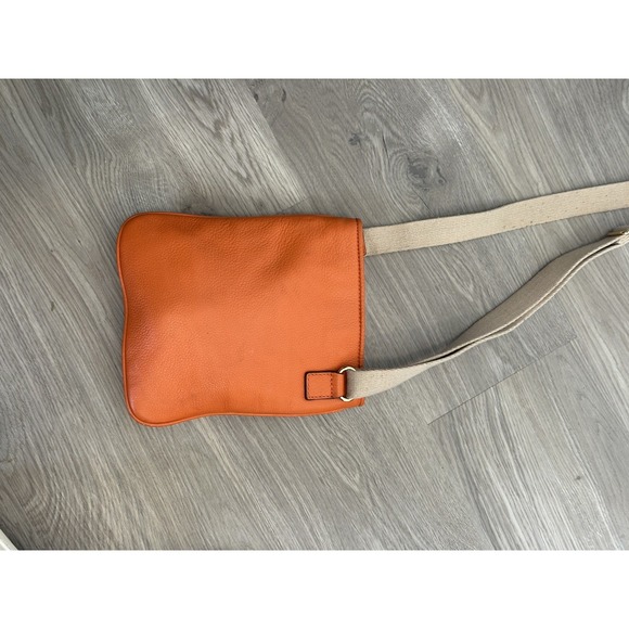Michael Kors, Fulton Pebble Leather Crossbody Bag, Orange, Small - Picture 6 of 6